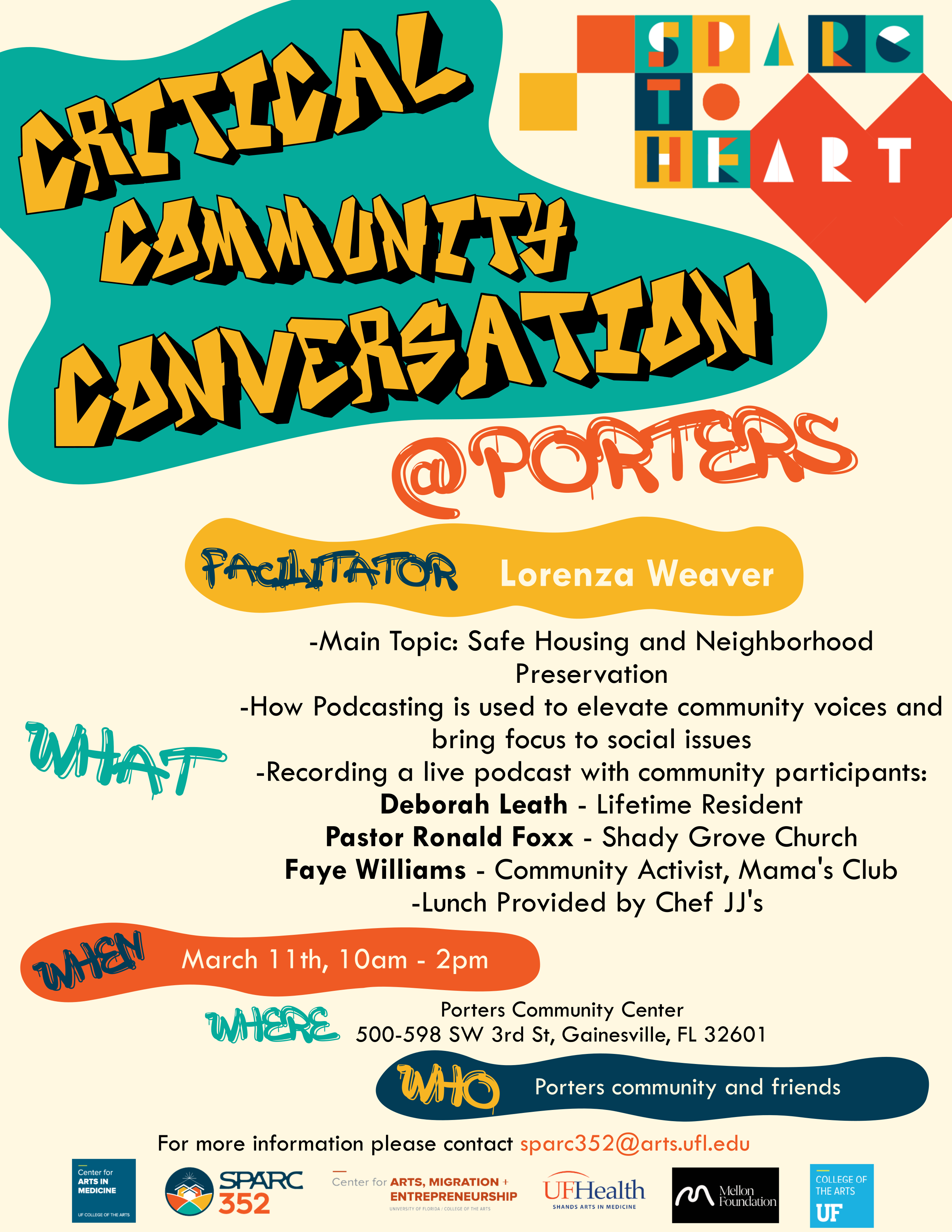 Flyer for critical conversation